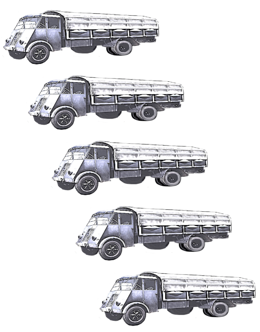 物語ミニスカ美少女M 仏陸軍全輪駆動輸送車