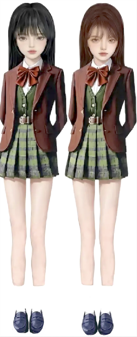 物語　ミニスカ美少女制服１