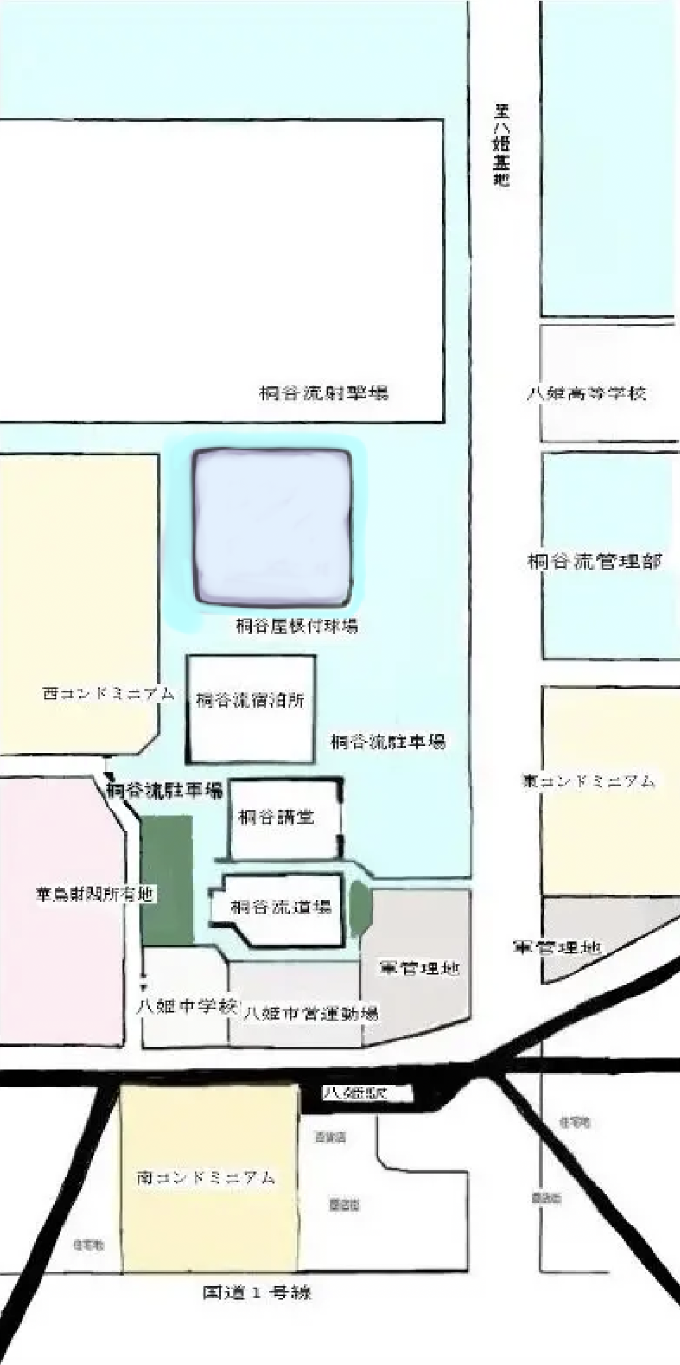 東京都八姫駅周辺地図