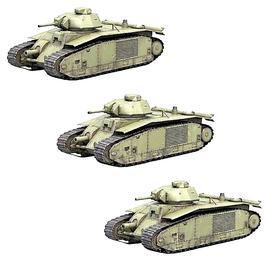 物語ミニスカ美少女M 仏ルノーB1重戦車