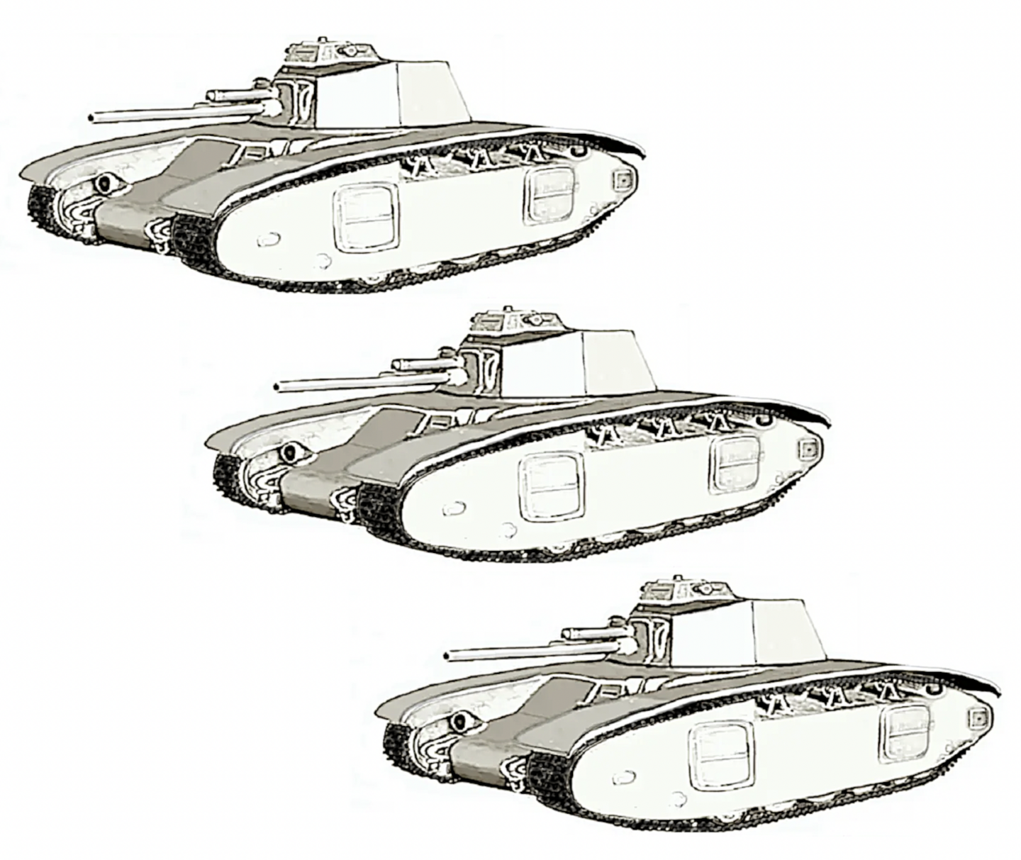 物語ミニスカ美少女M 仏ルノー中戦車