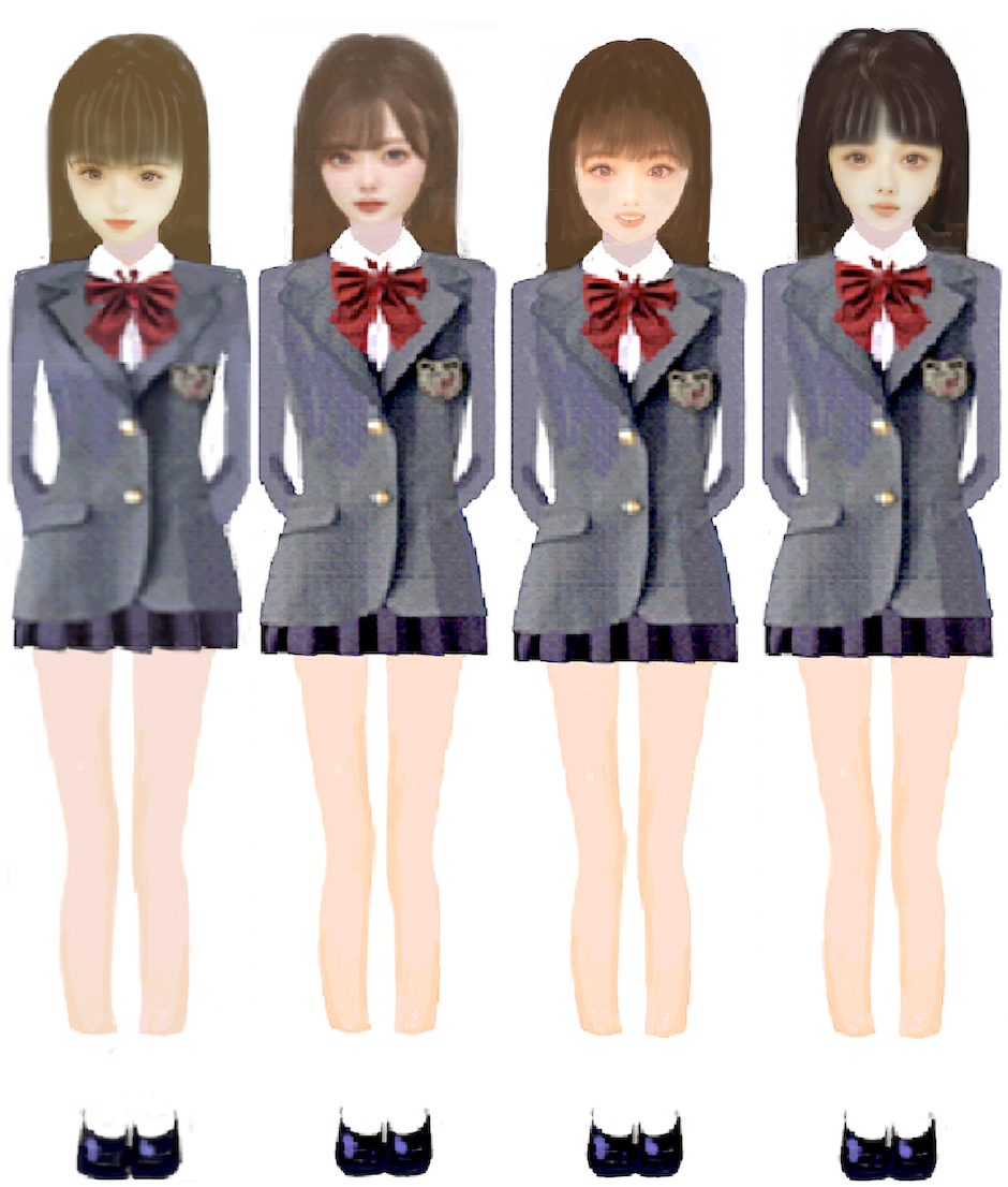 物語ミニスカ美少女M 桐谷流制服女子1