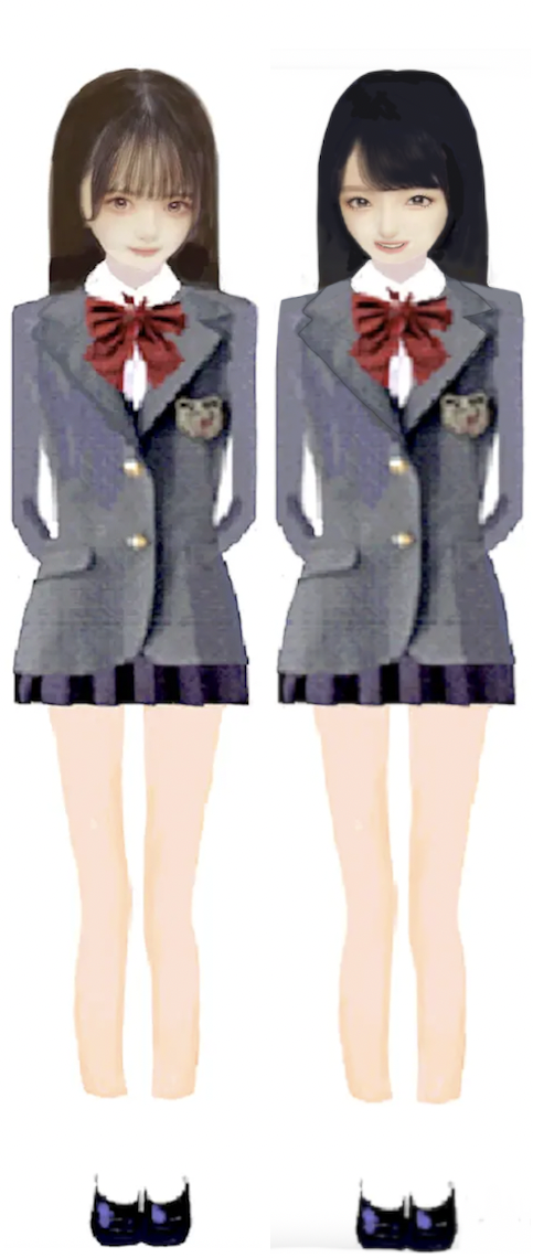 物語ミニスカ美少女M 桐谷流制服1