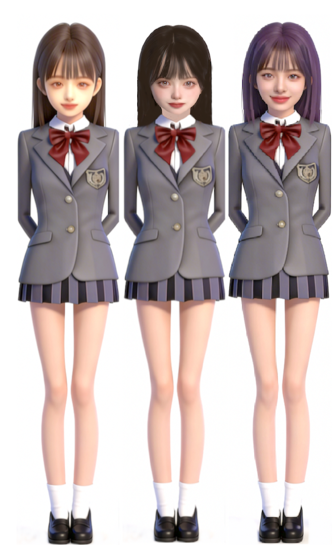 物語ミニスカ美少女M 制服１