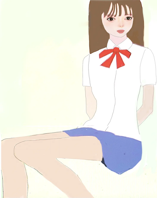 物語ミニスカ美少女M 桐谷流制服