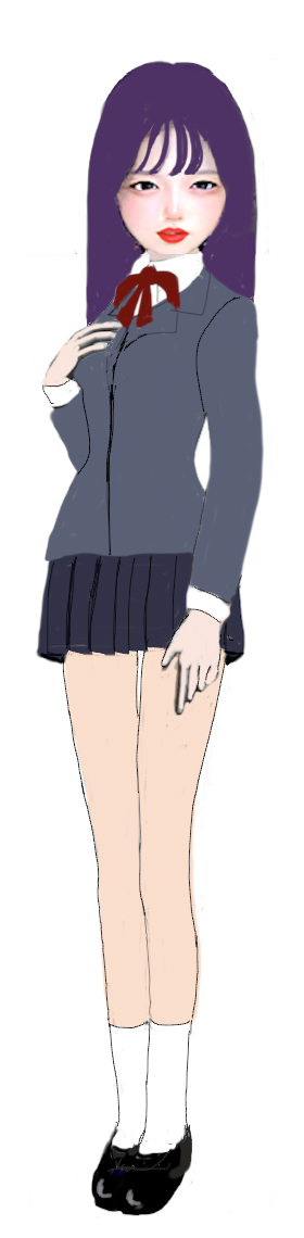 物語ミニスカ美少女M制服１