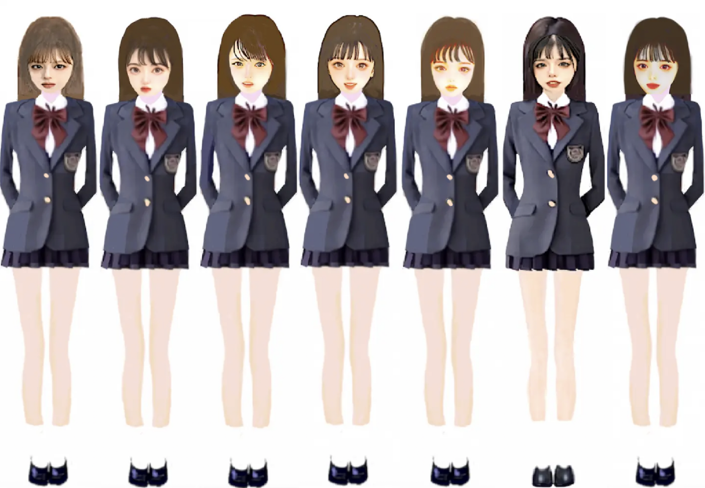 物語ミニスカ美少女 桐谷流制服女子１