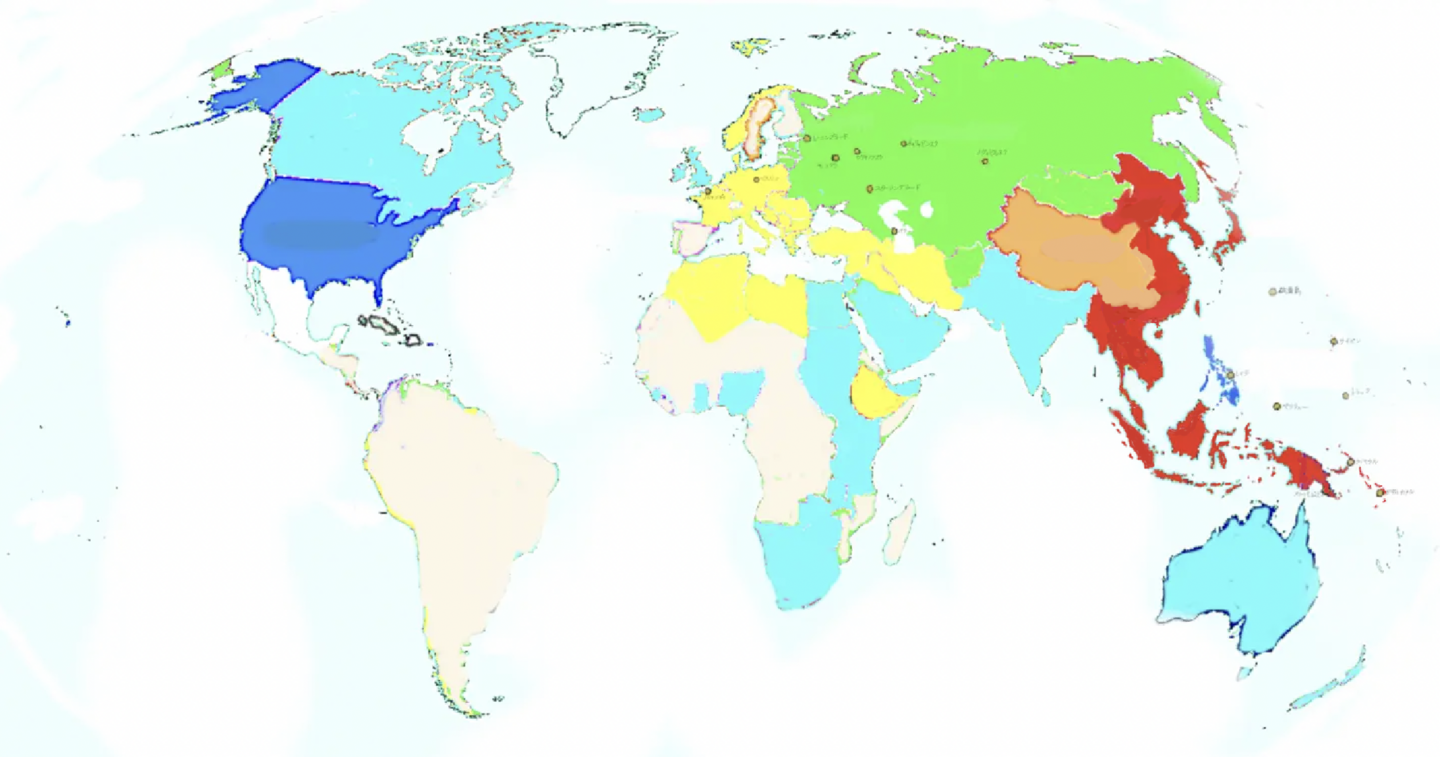 物語ミニスカ美少女M 現実（物語世界）地図