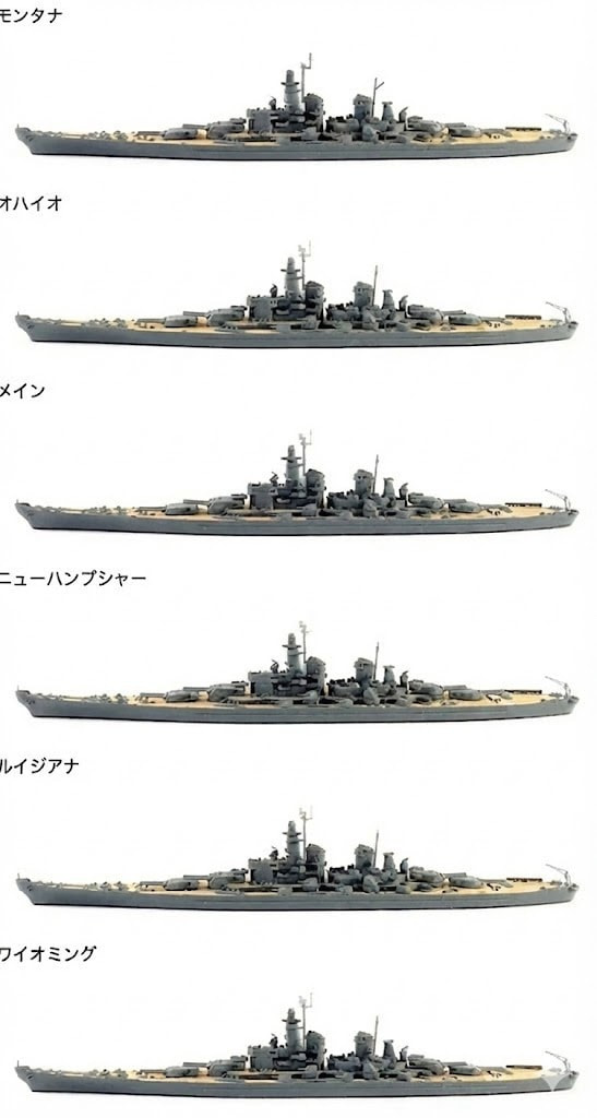物語ミニスカ美少女M 米戦艦モンタナ級