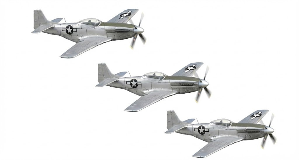 物語ミニスカ美少女M 米戦闘機 P５１マスタング 