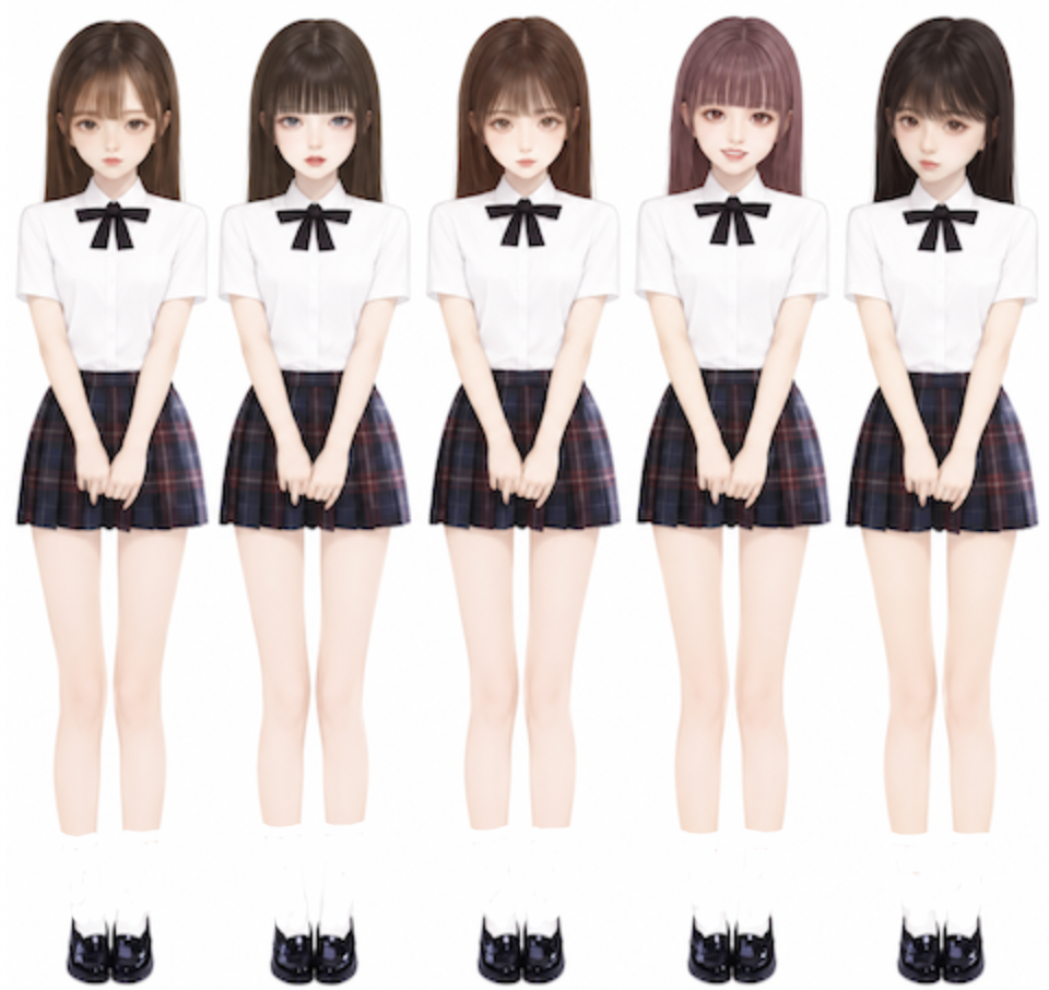 物語ミニスカ美少女M 桐谷流制服６